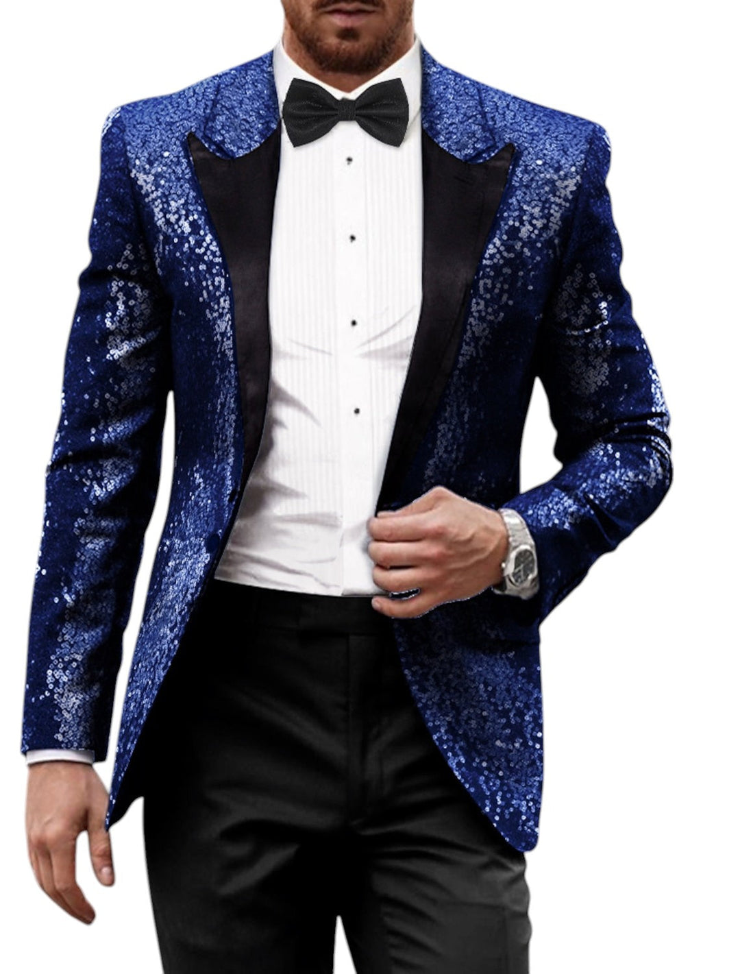 Blazer Retro cu Sclipici pentru Bărbați | Mâneci Lungi