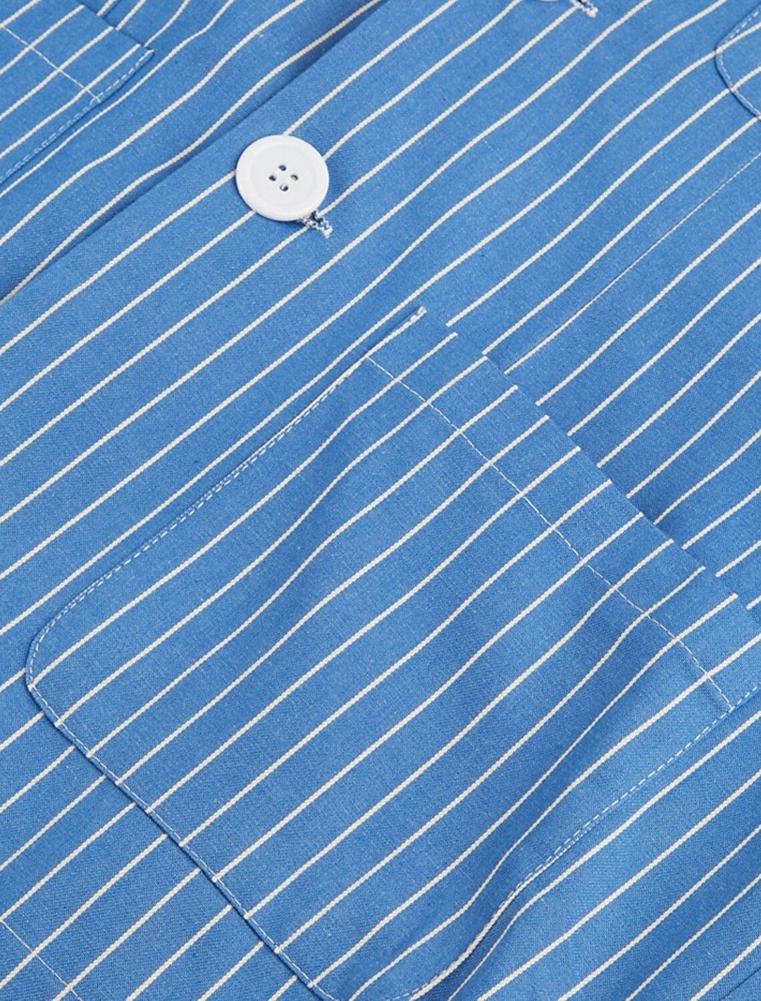 Men's Summer Striped Blazer | Royal Blue